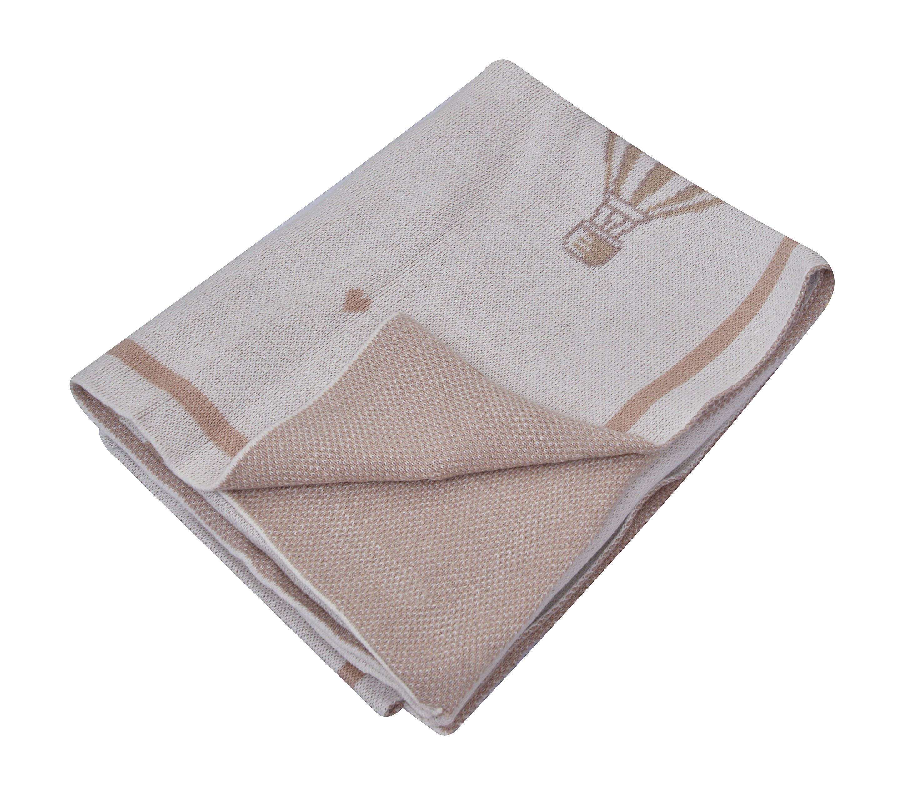 שמיכת סריג כדור פורח