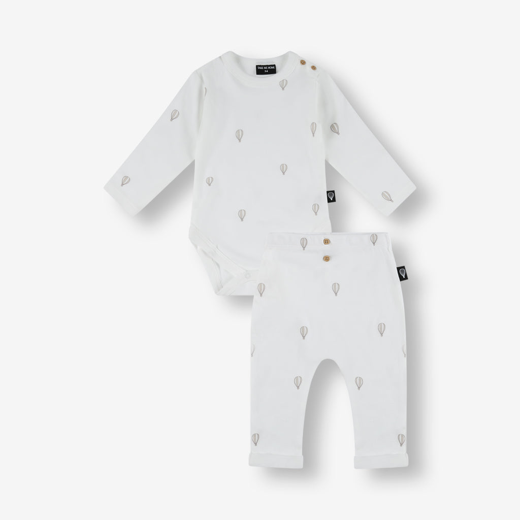 בגד גוף ומכנסיים כדור פורח