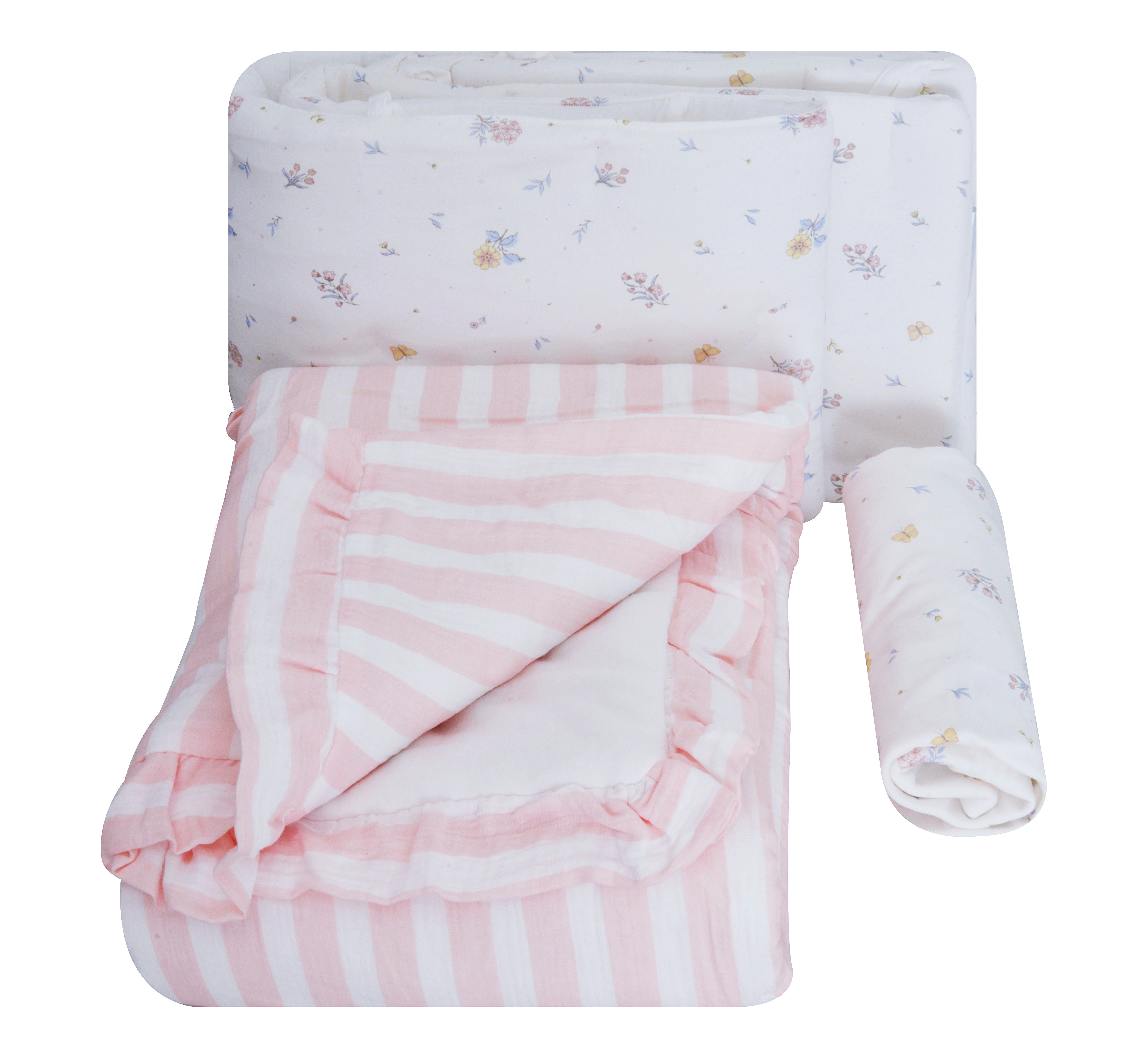 סט למיטת תינוק עם מלמלה סנטוריני