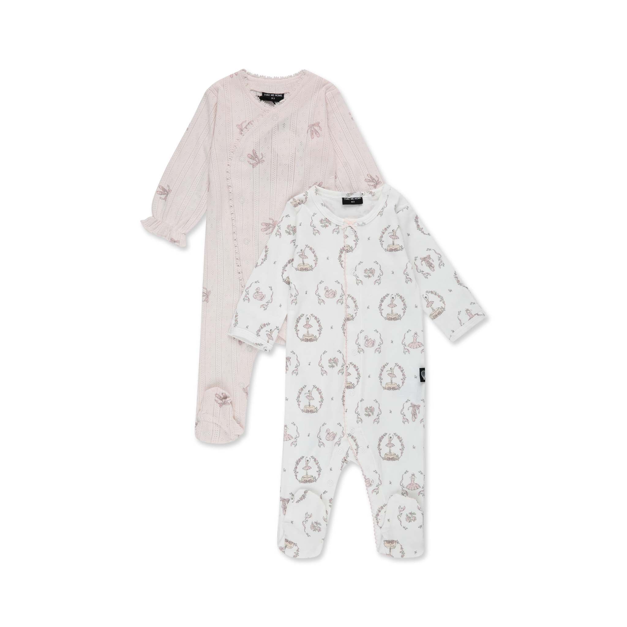 מארז אוברולים בלרינה 0-3