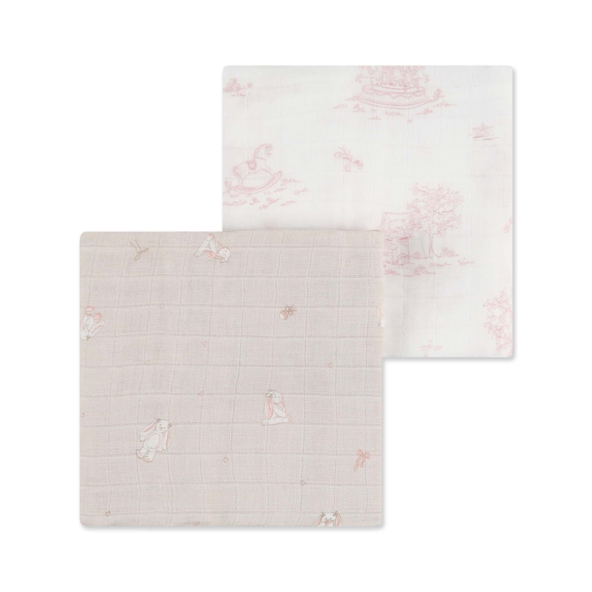 מארז זוג חיתולי במבוק טוי בוקס ורוד