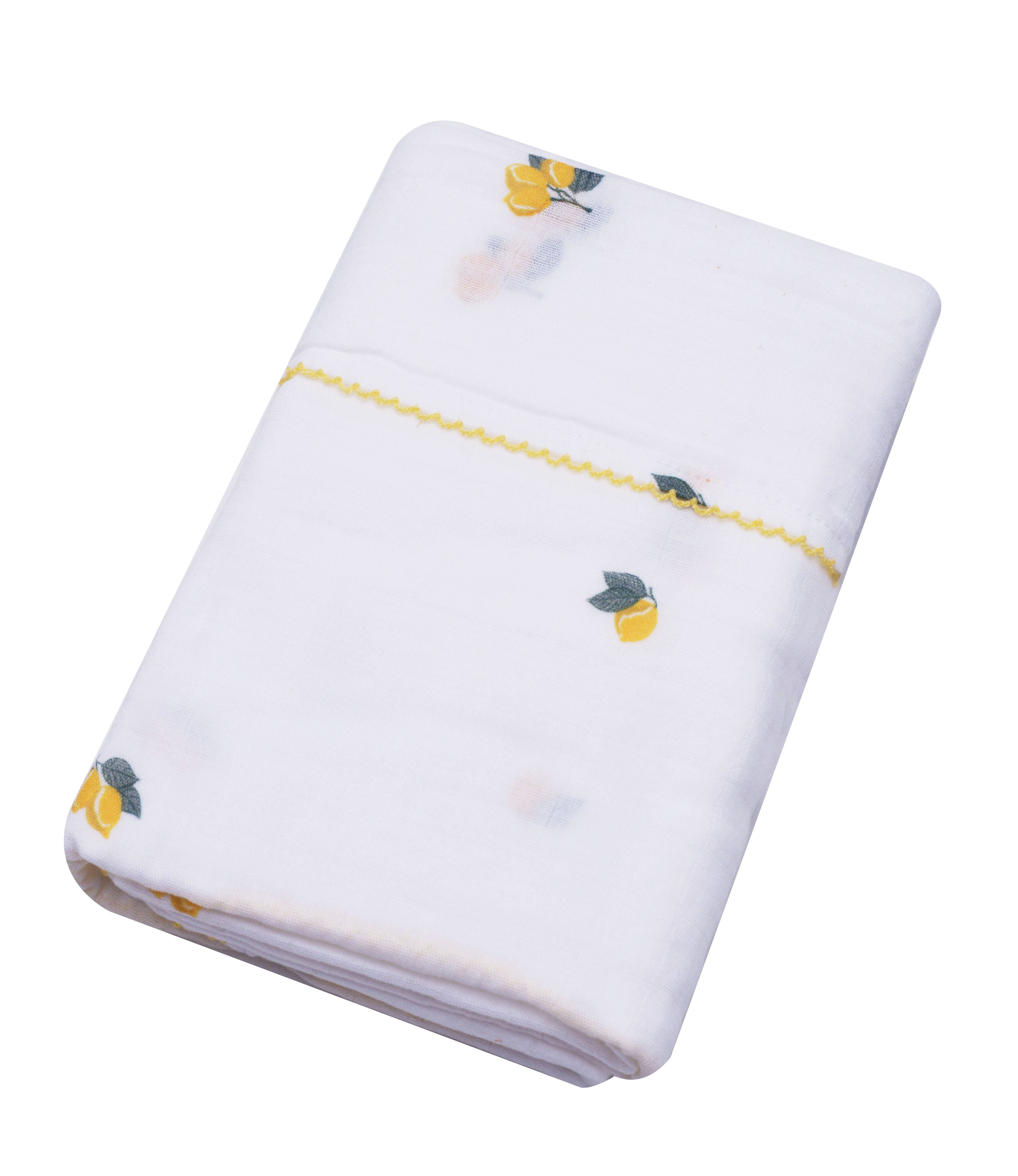 Lemon Bamboo Blanket 120×120 cm
