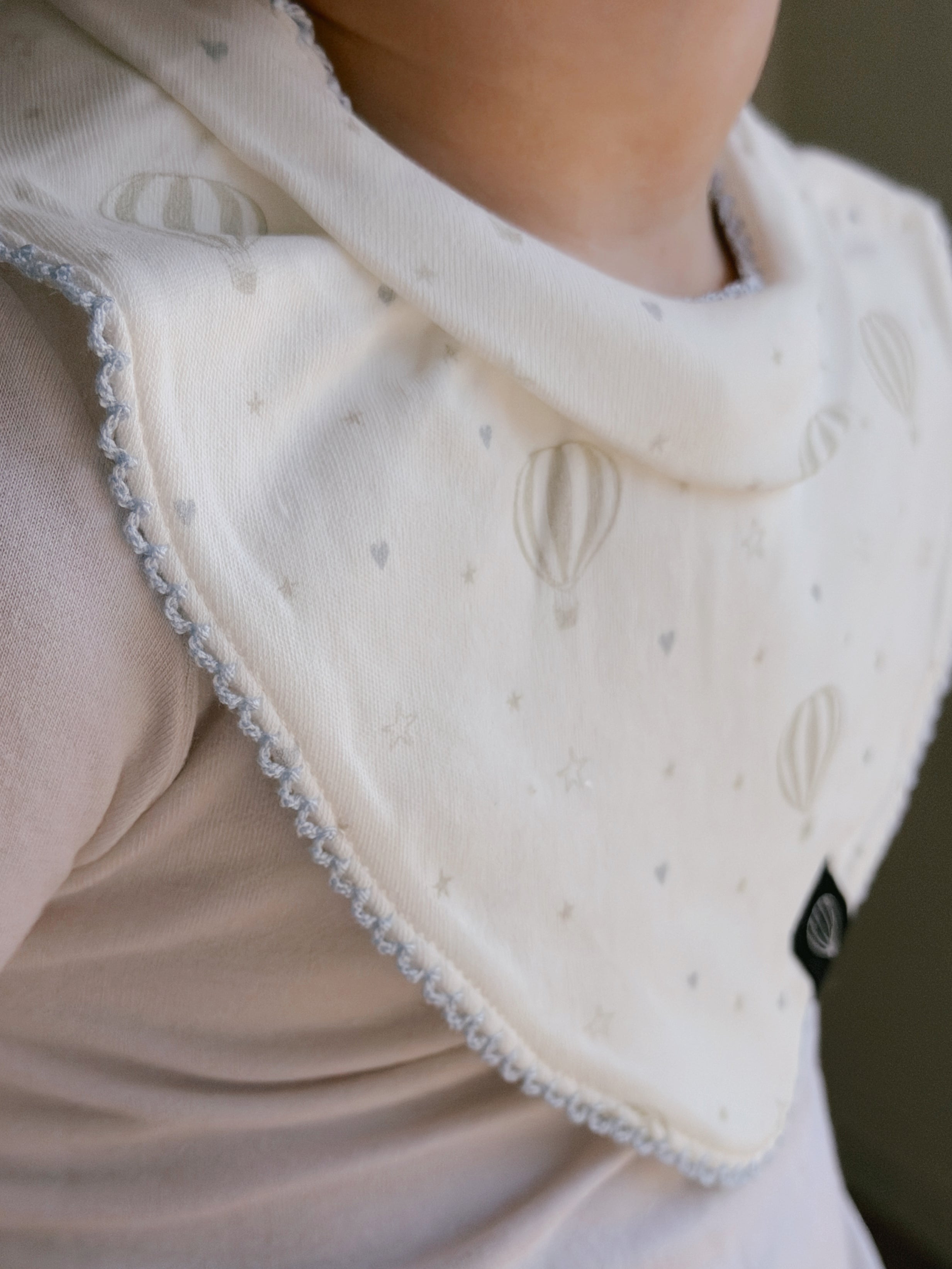 Blooming Dots & Checks Bandana Bib Set of Two