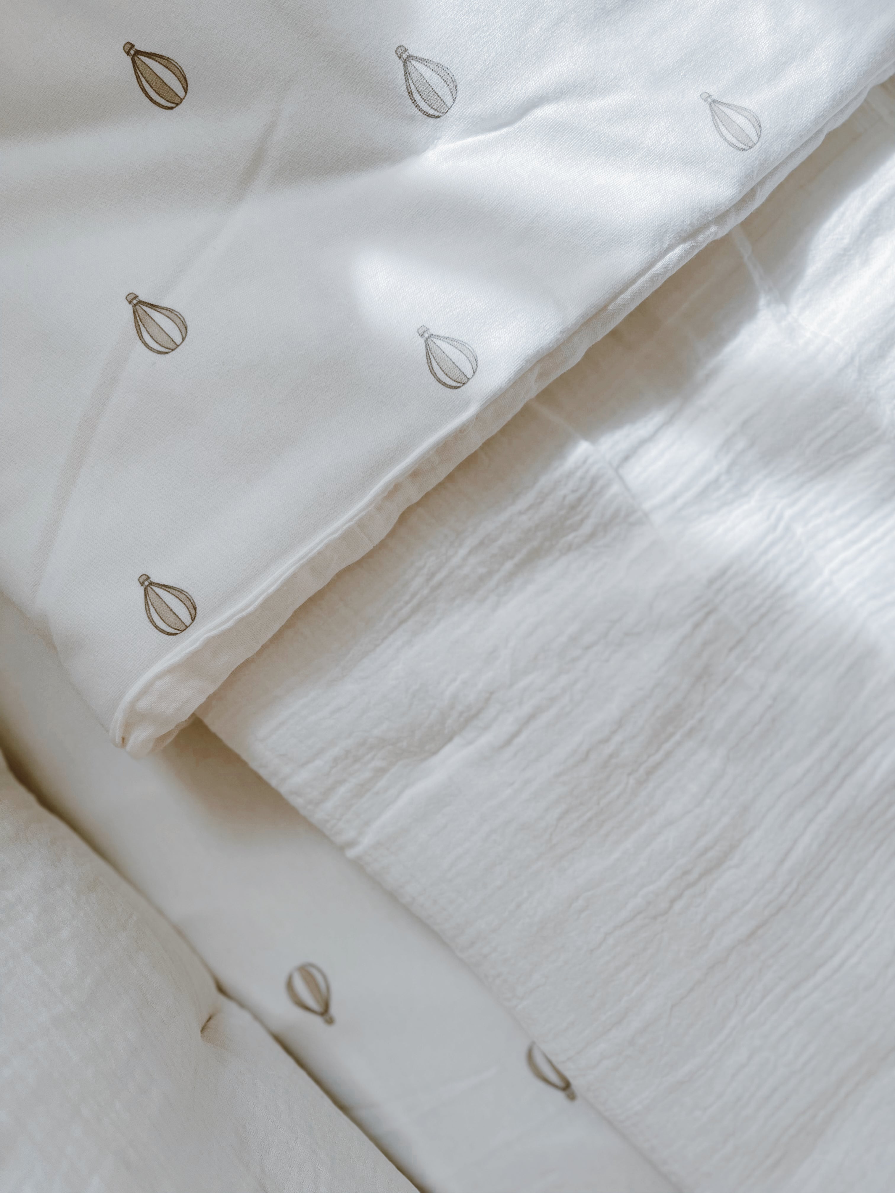 Crib Bedding Set – Hot Air Balloons Print