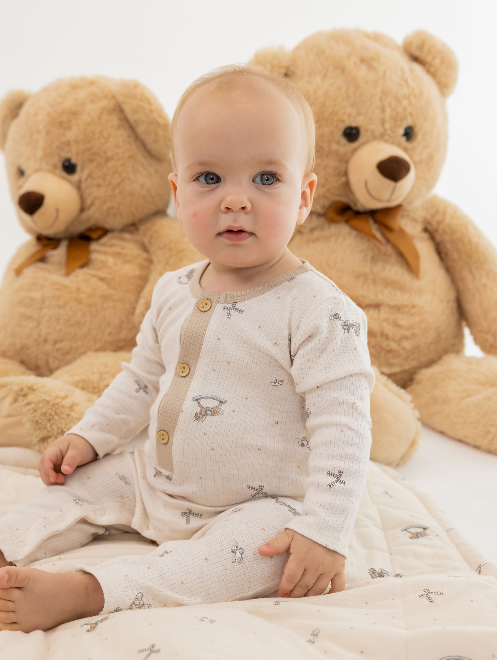 מארז אוברולים תיבת צעצועים 0-3