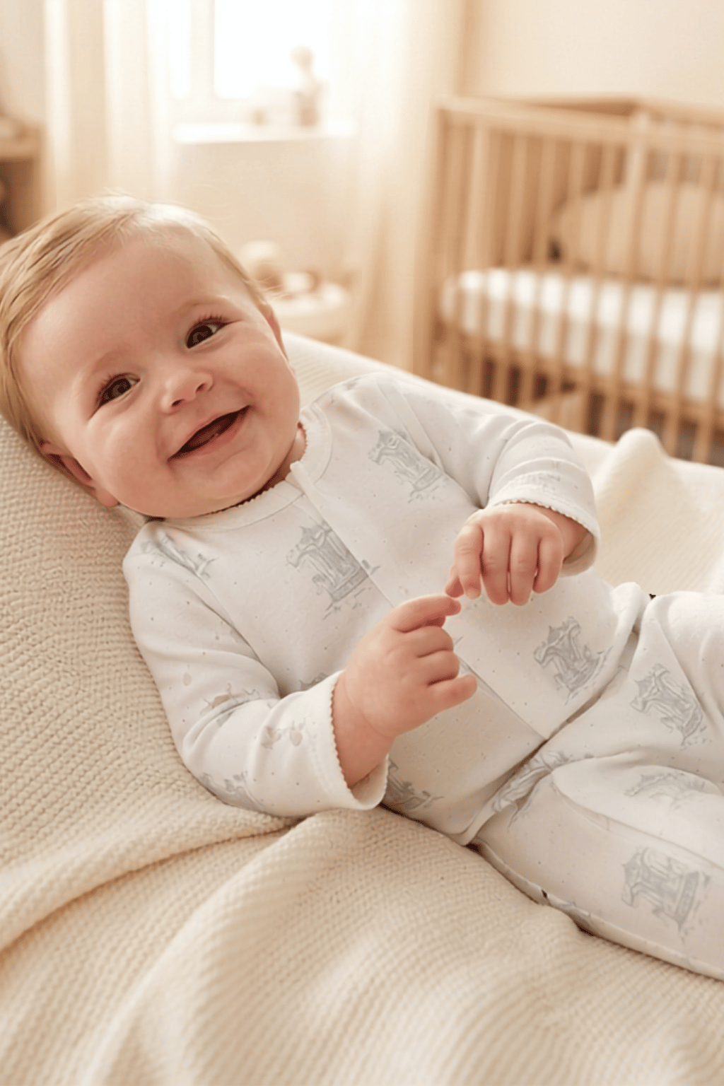 Zip Romper Set – Blue Carousel