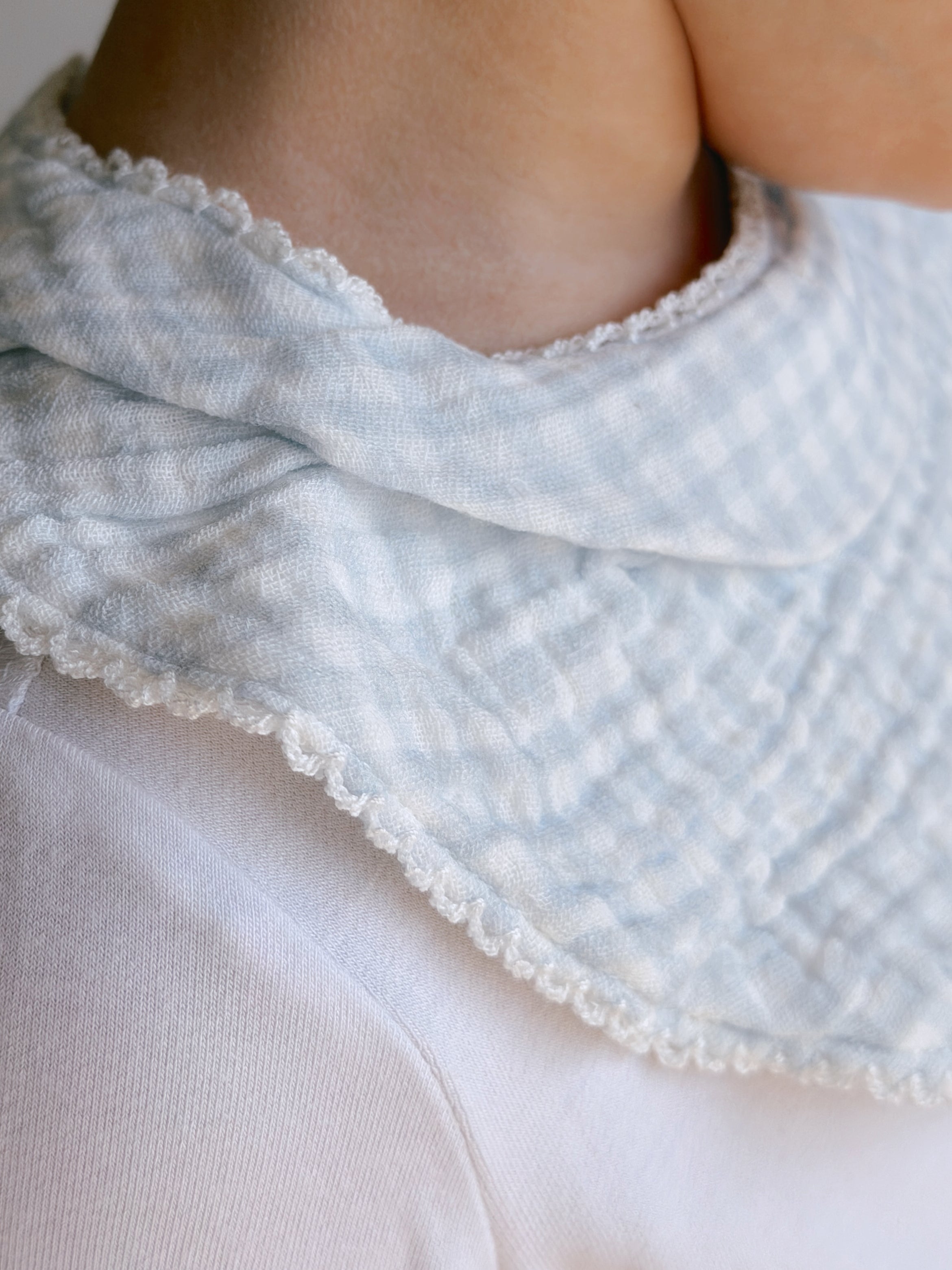 Blooming Dots & Checks Bandana Bib Set of Two