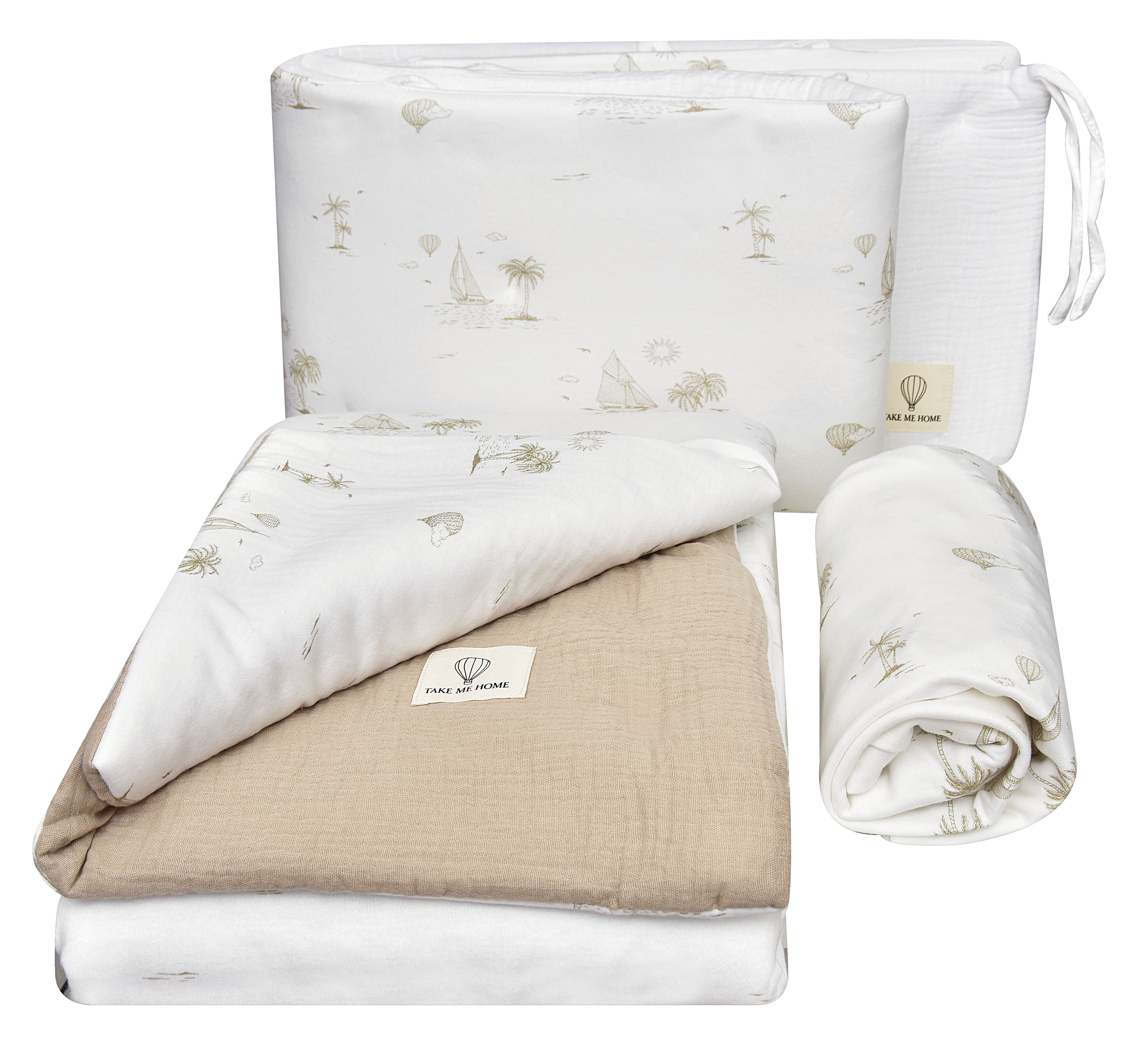 סט מצעים למיטת תינוק אוניה