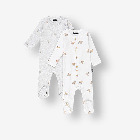 מארז אוברולים בהדפסים אייקונים 0-3