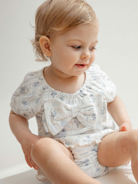 סט חולצה ומכנסון גלויות פפיון