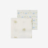 Set of 2 Bamboo Muslin Swaddles – Resort 2 Edition