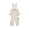 Festive Bear Jumpsuit with Hat | 0–3M