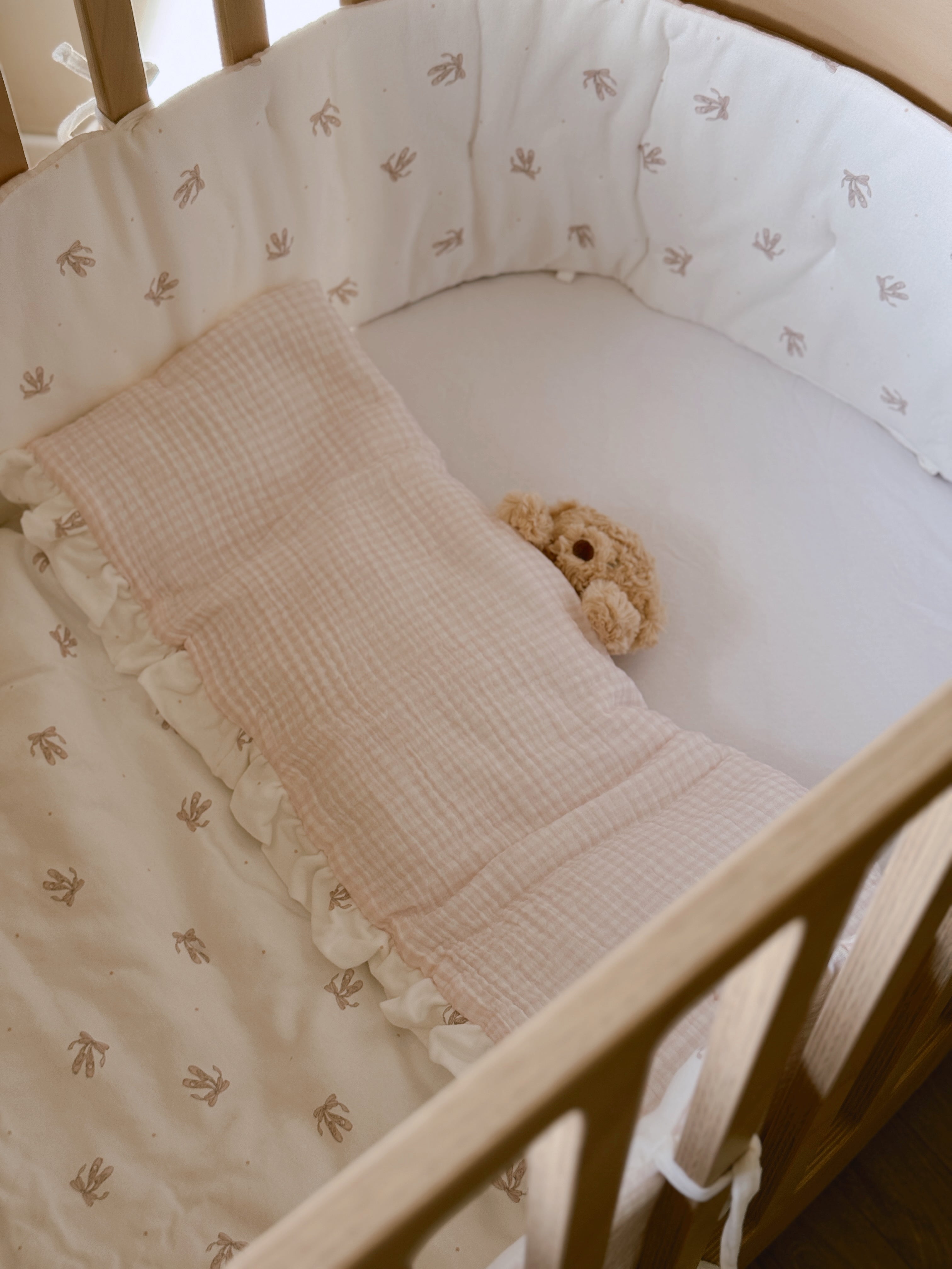 סט מצעים למיטת תינוק – בלרינה