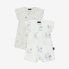 Blue Toile Zip Jumpsuit Set