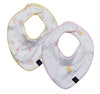 Flowers & Lemons Bandana Bib Set of Two