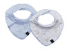 Blooming Dots & Checks Bandana Bib Set of Two
