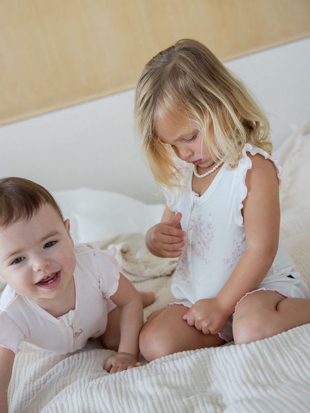 Baby Pink Zip Onesie Set