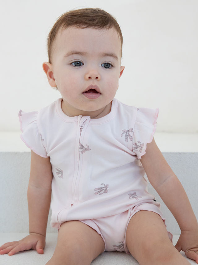 מארז אוברולים רוכסן בייבי פינק