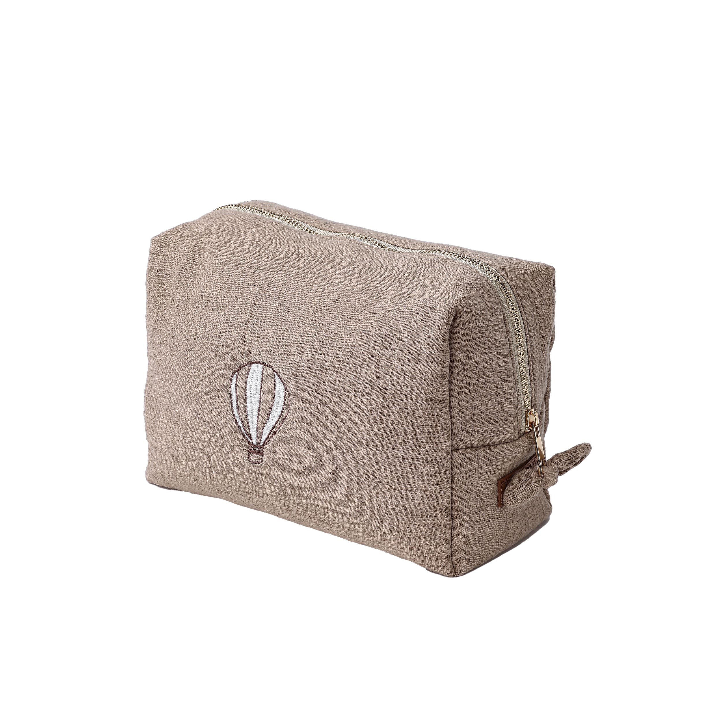 תיק רחצה גדול מבד טטרה – בז׳ טבעי