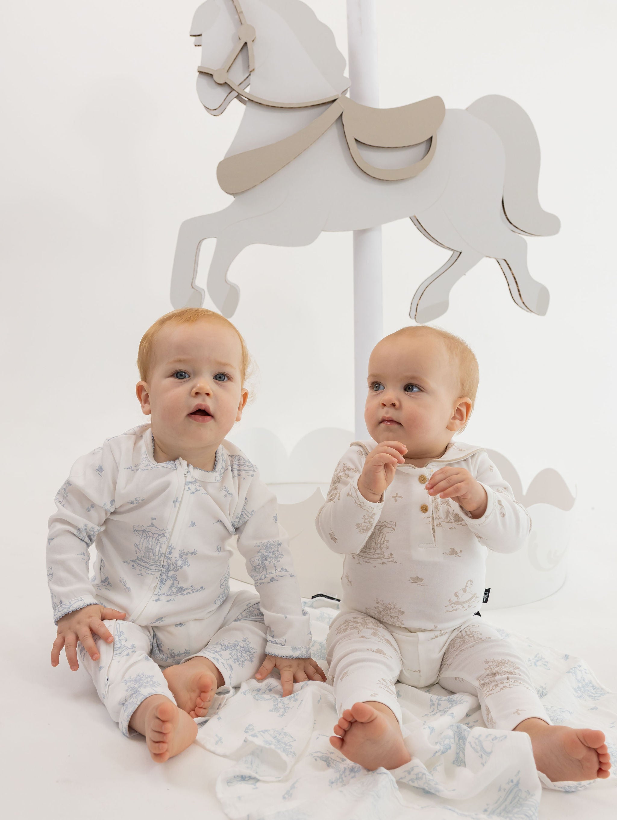 Twill Bodysuit & Pants Set