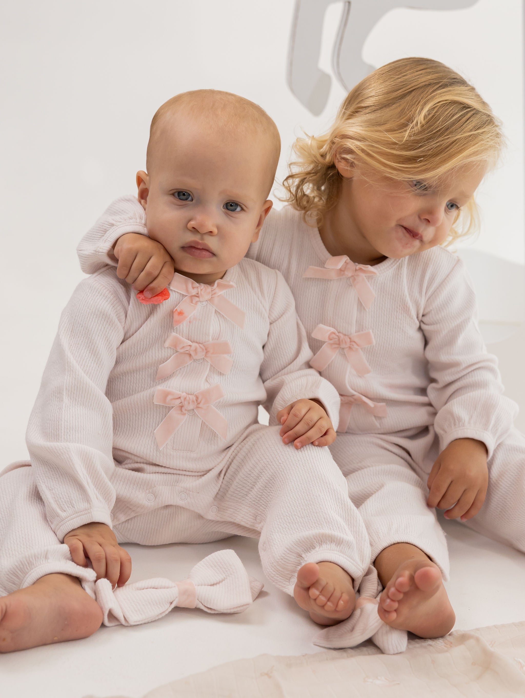 Festive Bow Jumpsuit with Hat | 0–3M