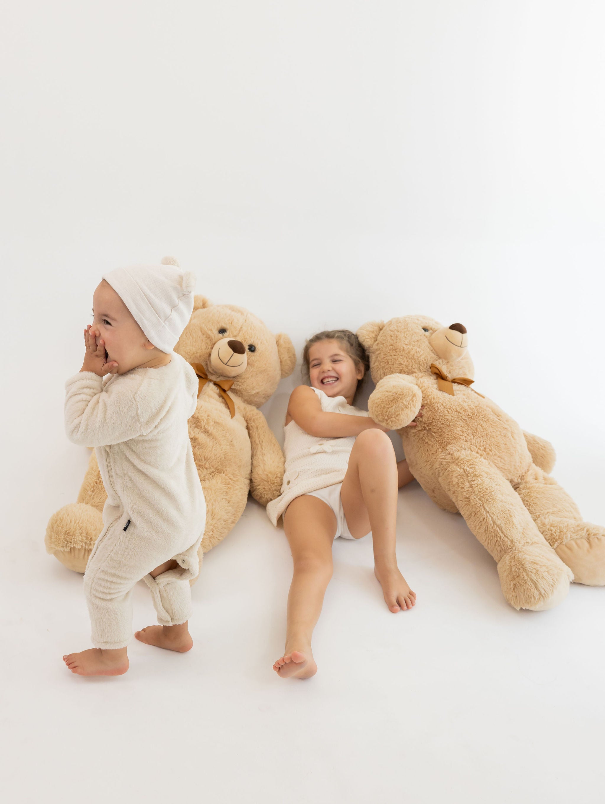 Festive Bear Jumpsuit with Hat | 0–3M